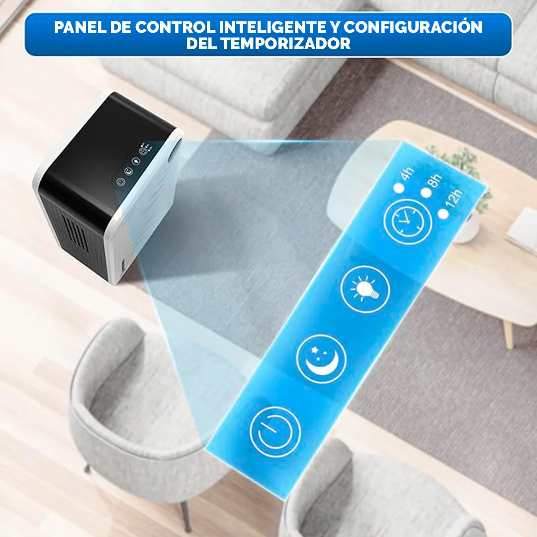 Deshumidificador ideal para eliminar la humedad de hogares y oficinas.